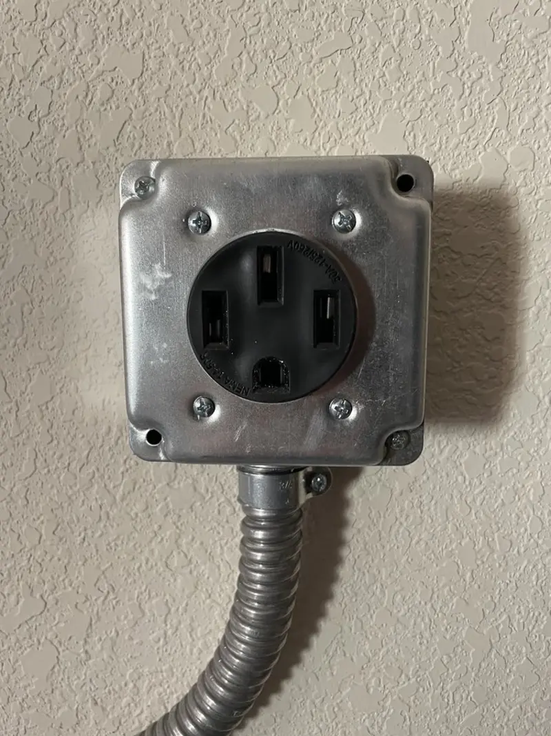 NEMA 14-50 outlet installed for Electrical Panel Upgrade in Erlanger